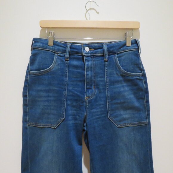 ANTHROPOLOGIE PILCRO Wide Leg Denim Flare Jeans Boho Preppy Casual Comfort 28 - Picture 4 of 14